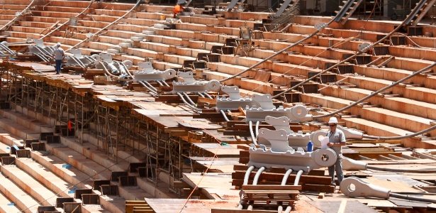 Estádio Mané Garrincha, se tornou o estádio o mais caro da Copa