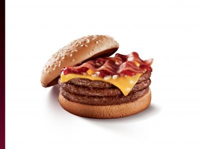 Triplo Burger Bacon por apenas R$ 6,50
