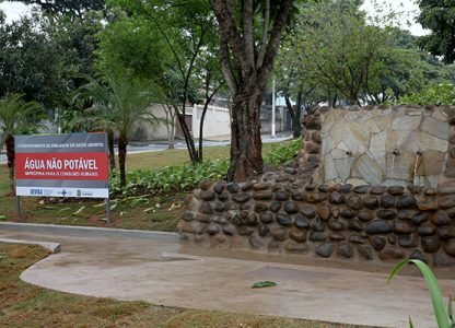 Foram instaladas placas em 11 nascentes