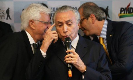 O vice-presidente Michel Temer durante o lançamento da plataforma digital da Fundação Ulysses Guimarães