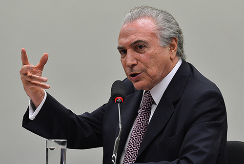 O vice-presidente da República, Michel Temer, é o convidado da Comissão Especial sobre a Reforma Política, para falar sobre o tema (Antonio Cruz/Agência Brasil)