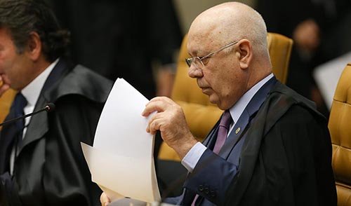 Teori Zavascki (à direita) será o relator do mandado de segurança impetrado pela AGU para anular o processo de impeachment