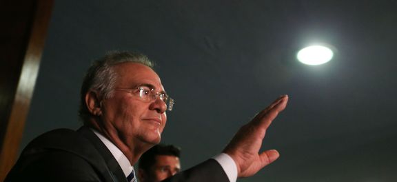 O presidente do Senado, Renan Calheiros, é acusado de corrupção passiva e lavagem de dinheiro 