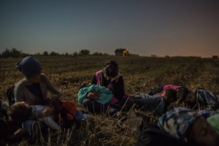 Refugiados sírios em busca de asilo na Europa em 2015