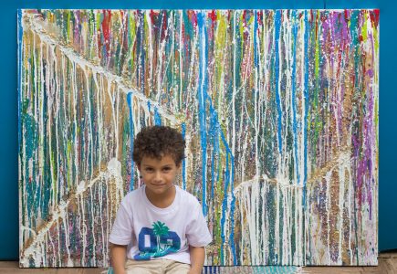 Obra está exposta na Rabeca Cultural e será leiloada a partir desta quinta, dia 13, por meio de site