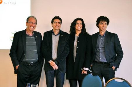 : João Pinto Ribeiro, fundador da Rede Tauá; Daniel Chequer, diretor financeiro; Lizete Ribeiro, diretora comercial e de marketing da rede; e Robson Alves, diretor de operações do Brazilian Business Park