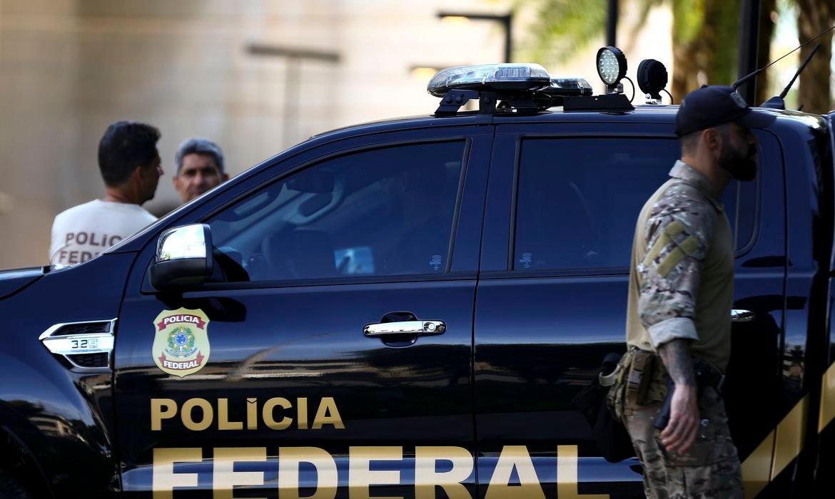 Cerimônia de inauguração da nova sede da Polícia Federal, em Brasília.