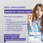 Post instagram vaga de emprego moderno corporativo saúde azul roxo
